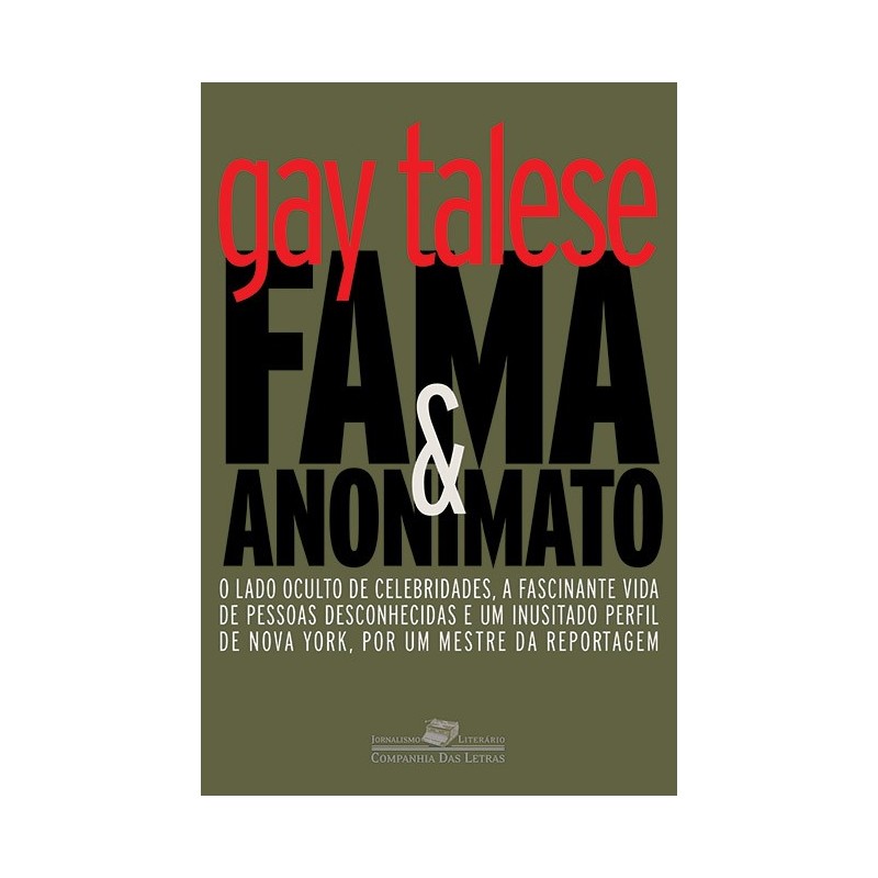 Fama E Anonimato - Gay Talese